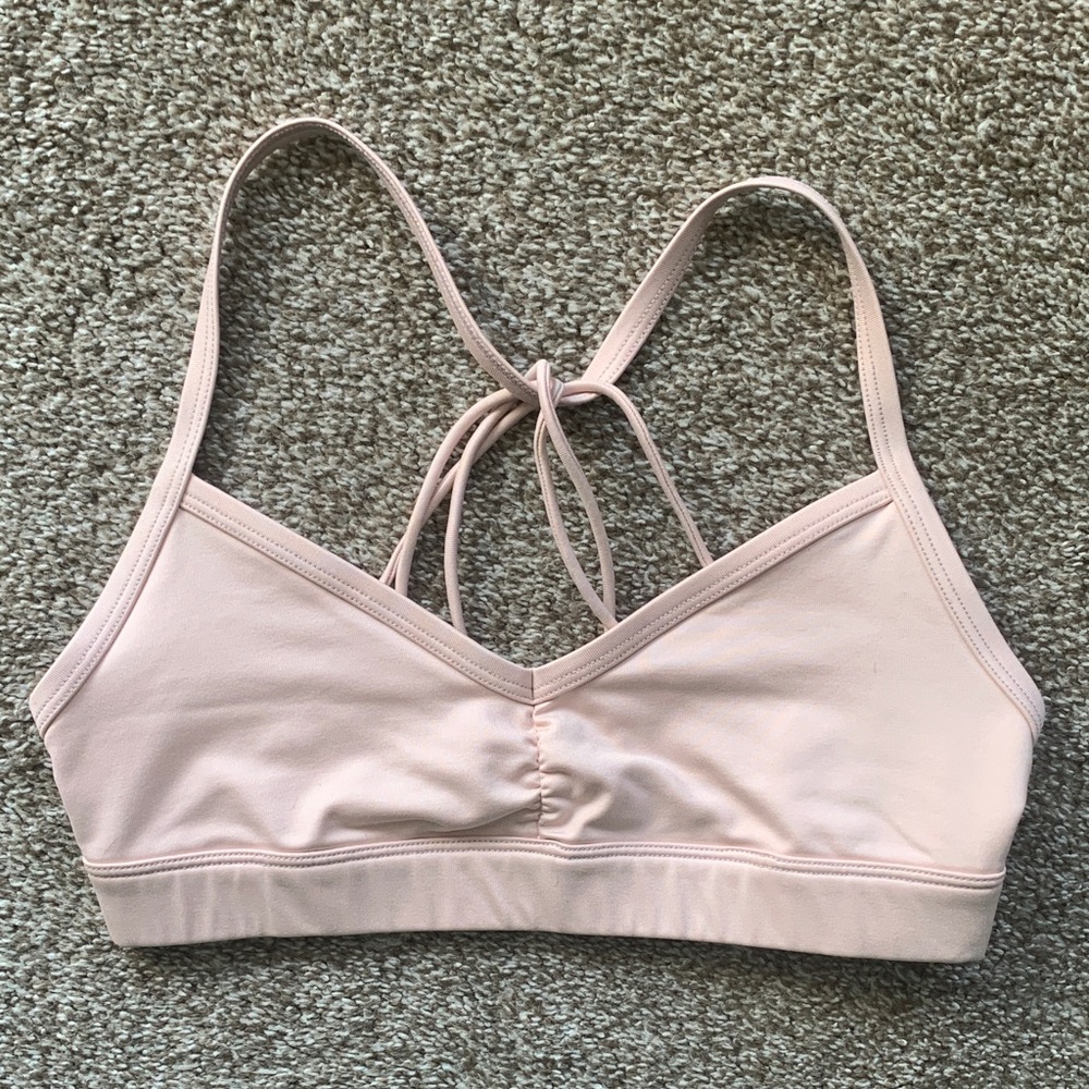 Baby Pink Alo Sports Bra